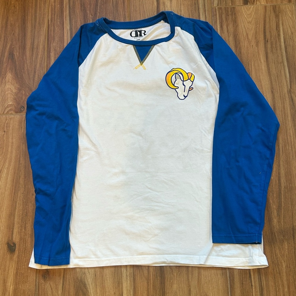 Darius Rucker Collection Rams Raglan Long Sleeve Tee - Picture 2 of 5